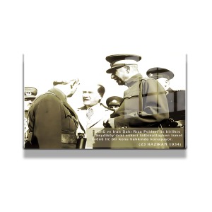Atatürk Cam Tablo Yatay 707