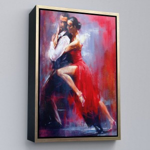 Çerçeveli Tango Yapan Çift Dekoratif Duvar Tablosu-6427