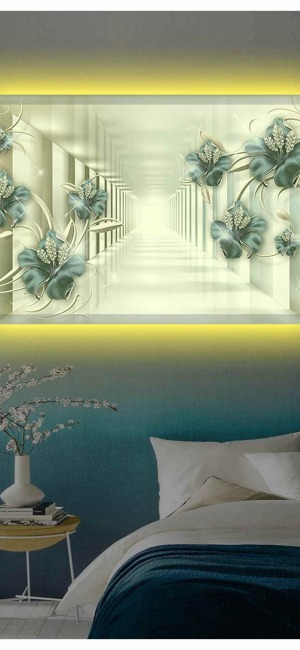3D GÖRÜNÜMLÜ SOFT LEDLİ KANVAS TABLO