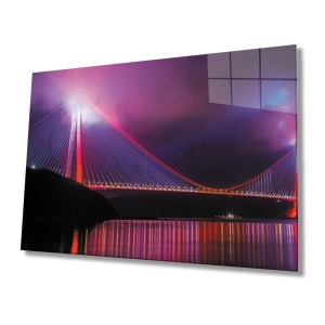 İstanbul Boğazı Manzara 4mm Dayanıklı Cam Tablo Temperli Cam