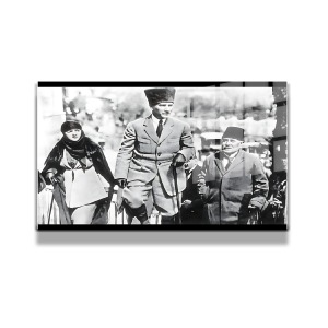 Atatürk Cam Tablo Yatay 222