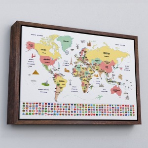 Çerçeveli Soyut Modern Sanat Dekoratif Kanvas Duvar Tablosu-3595