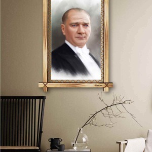 MUSTAFA KEMAL ATATÜRK RUSTİK  TABLO