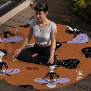 Yoga, Meditasyon,Burçlar ve Mandala Temalı,  Meditasyon Halısı 47
