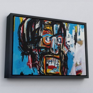 Çerçeveli Jean Michel Basquiat'İn Untitled Kafatası Kanvas Tablo-5031