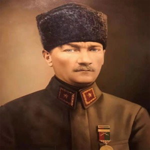  Ulu Önder Atatürk Sayılarla Boyama Seti Kasnaklı  40 x 50