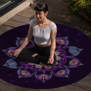 Yoga, Meditasyon,Burçlar ve Mandala Temalı,  Meditasyon Halısı 75