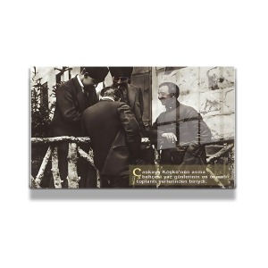 Atatürk Cam Tablo Yatay 798
