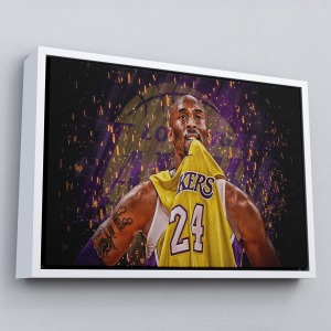 Çerçeveli Kobe Bryant Los Angeles Lakers Kanvas Tablo / Black Mamba-5151