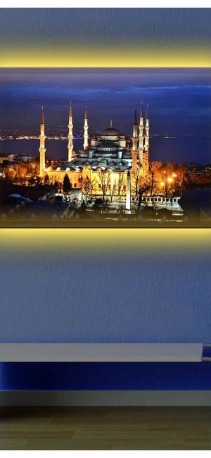 İSTANBUL CAMİİ LEDLİ KANVAS TABLO