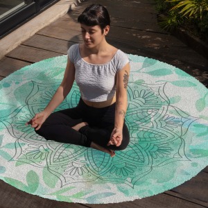 Yoga, Meditasyon,Burçlar ve Mandala Temalı,  Meditasyon Halısı 63