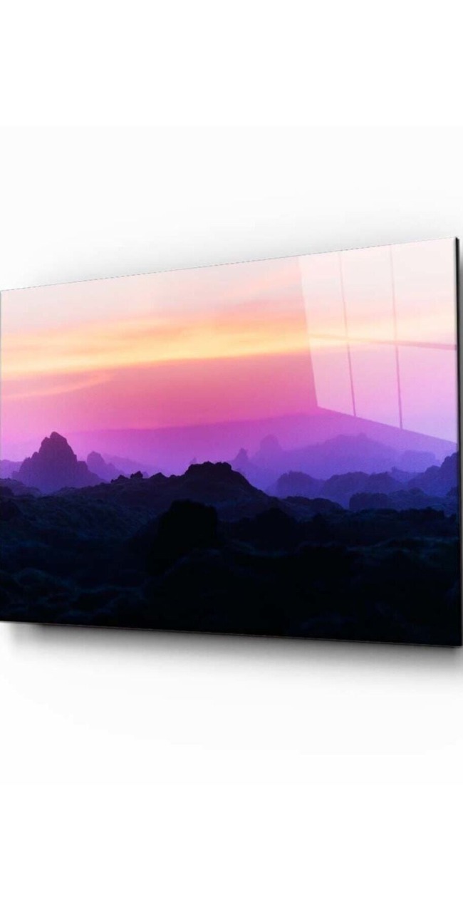 Doğa Manzara Cam Tablo 4mm Dayanıklı Temperli Cam