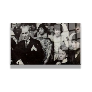 Atatürk Cam Tablo Yatay 477
