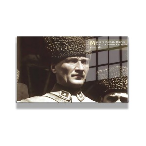 Atatürk Cam Tablo Yatay 811