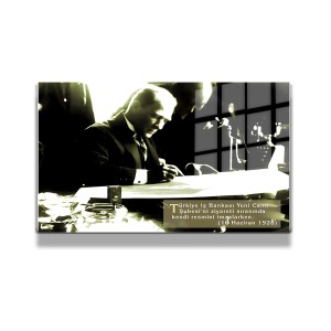 Atatürk Cam Tablo Yatay 694