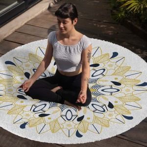 Yoga, Meditasyon,Burçlar ve Mandala Temalı,  Meditasyon Halısı 66
