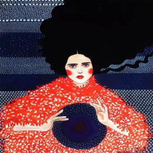  Modern Kadın 2 Sayılarla Boyama Seti Kasnaklı  40 x 50