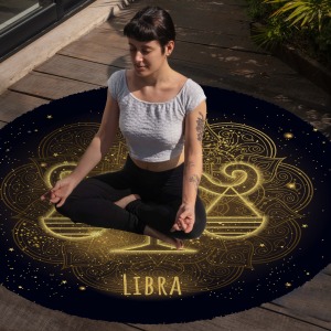 Yoga, Meditasyon,Burçlar ve Mandala Temalı,  Meditasyon Halısı 27