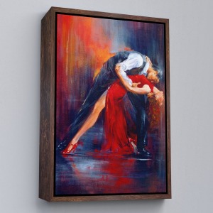 Çerçeveli Tango Yapan Çift Dekoratif Duvar Tablosu-6429