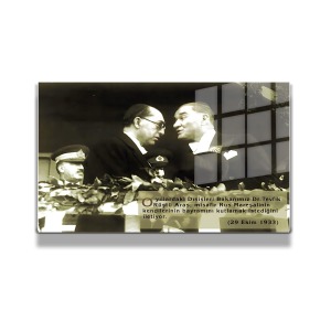 Atatürk Cam Tablo Yatay 705