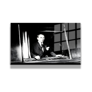 Atatürk Cam Tablo Yatay 84