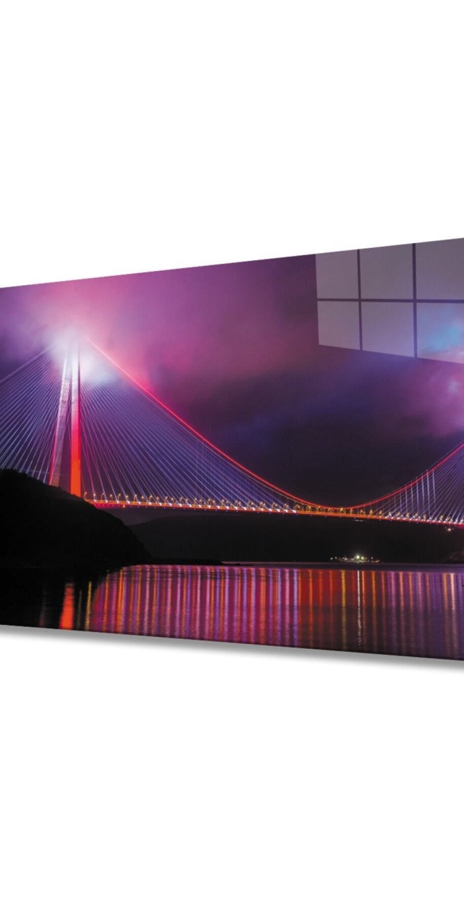 İstanbul Boğazı Manzara 4mm Dayanıklı Cam Tablo Temperli Cam