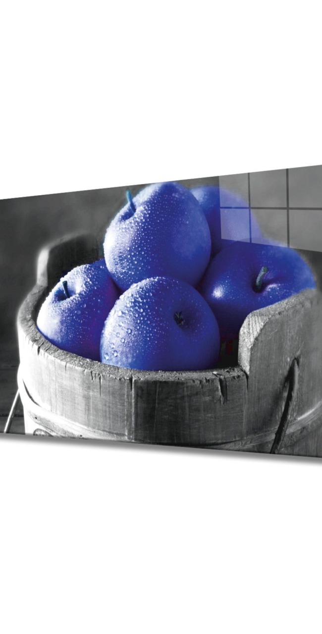 Meyveler Cam Tablo 4mm Dayanıklı Temperli Cam