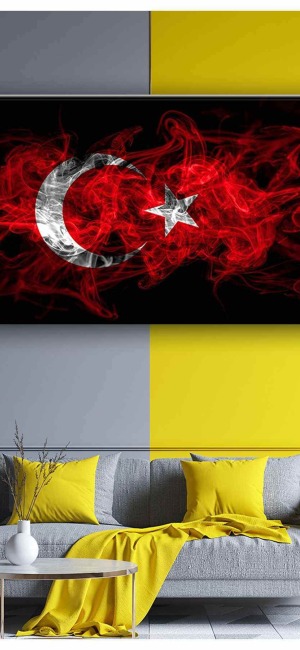 AY YILDIZ KANVAS TABLO