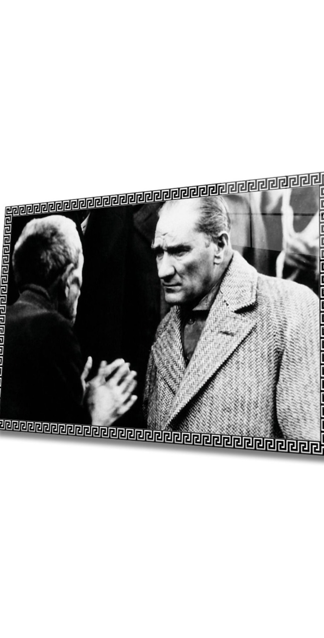 Atatürk Cam Tablo 4 mm Dayanıklı Temperli Cam