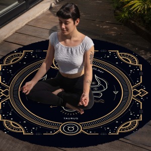 Yoga, Meditasyon,Burçlar ve Mandala Temalı,  Meditasyon Halısı 55