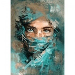  Gizemli Güzel Sayılarla Boyama Seti Kasnaklı  40 x 50