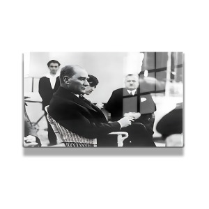 Atatürk Cam Tablo Yatay 355