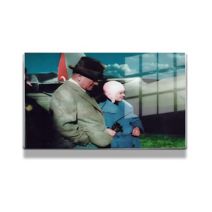 Atatürk Cam Tablo Yatay 678