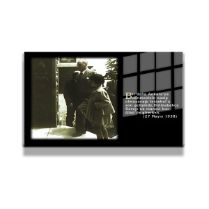Atatürk Cam Tablo Yatay 744