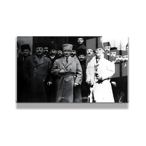Atatürk Cam Tablo Yatay 372