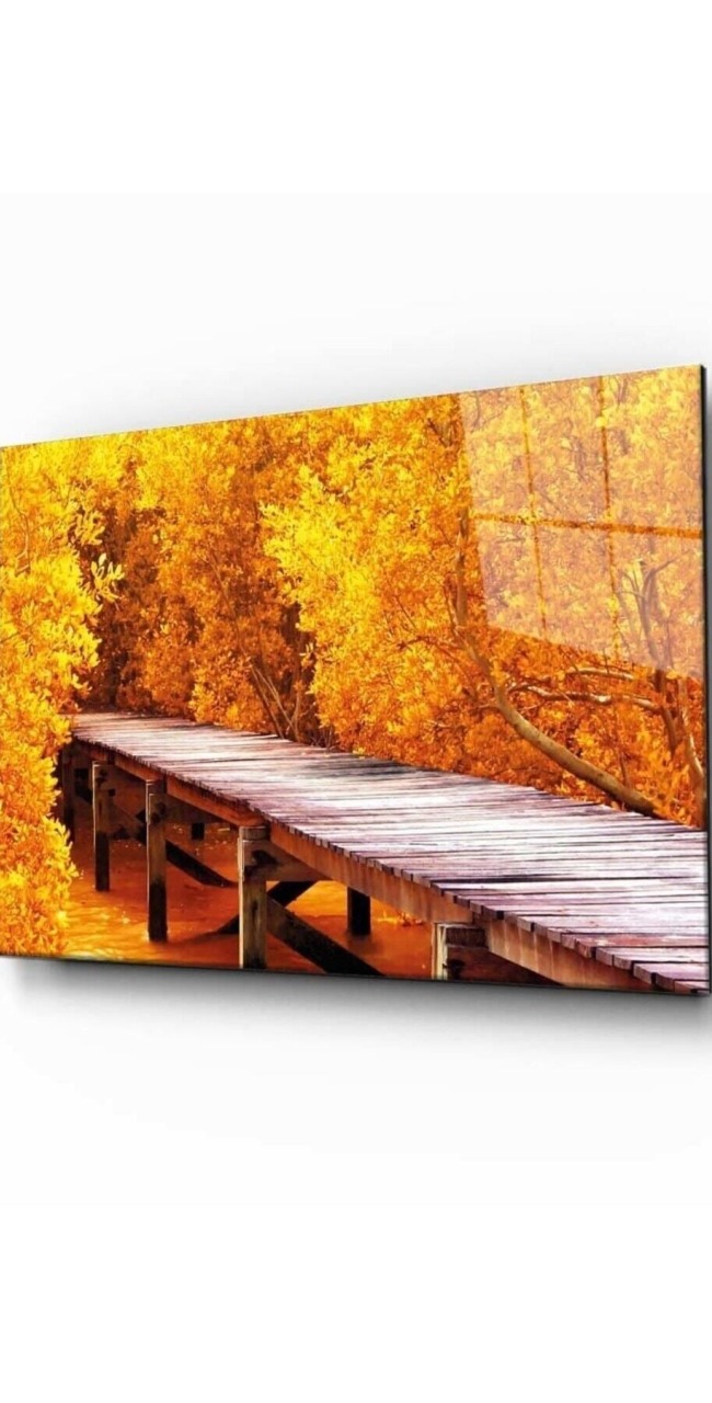Doğa Manzara Cam Tablo 4mm Dayanıklı Temperli Cam