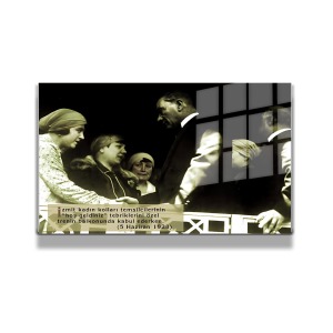 Atatürk Cam Tablo Yatay 715