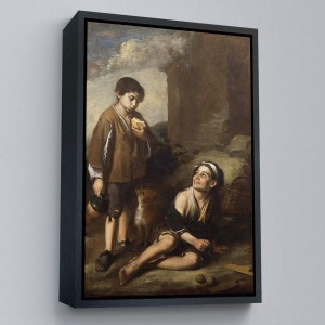 Çerçeveli Bartolomé Esteban Murillo'Nun Argolla Oyununa Davet Tablosu-6290