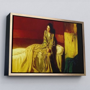 Çerçeveli Müjde Henry Ossawa Tanner Kanvas Tablo, Klasik Sanat-5398