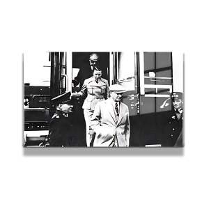 Atatürk Cam Tablo Yatay 460