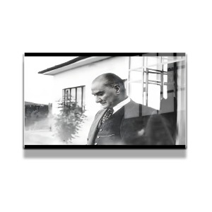 Atatürk Cam Tablo Yatay 98