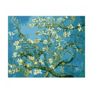  Van Gogh Badem Çiçekleri Kasnaklı  40 x 50