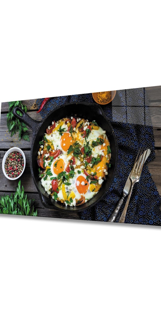 Dekoratif Duvar Aksesuarı Yemek Mutfak Cam Tablo Food Kitchen