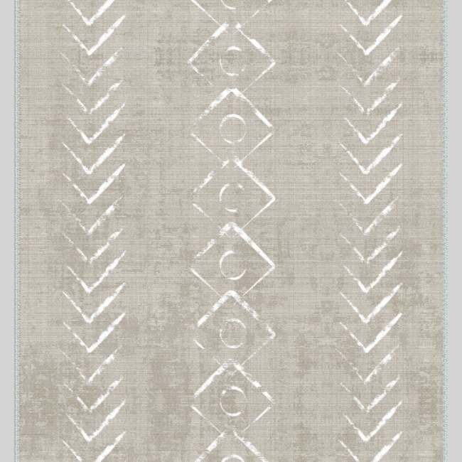Vintage Desenli Halı, Pamuk Dokuma Pamuklu Taban Dekoratif Halı Kilim 67