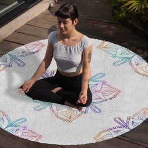 Yoga, Meditasyon,Burçlar ve Mandala Temalı,  Meditasyon Halısı 73