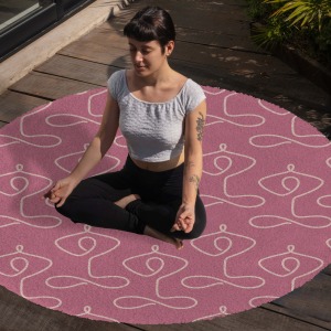 Yoga, Meditasyon,Burçlar ve Mandala Temalı,  Meditasyon Halısı 53
