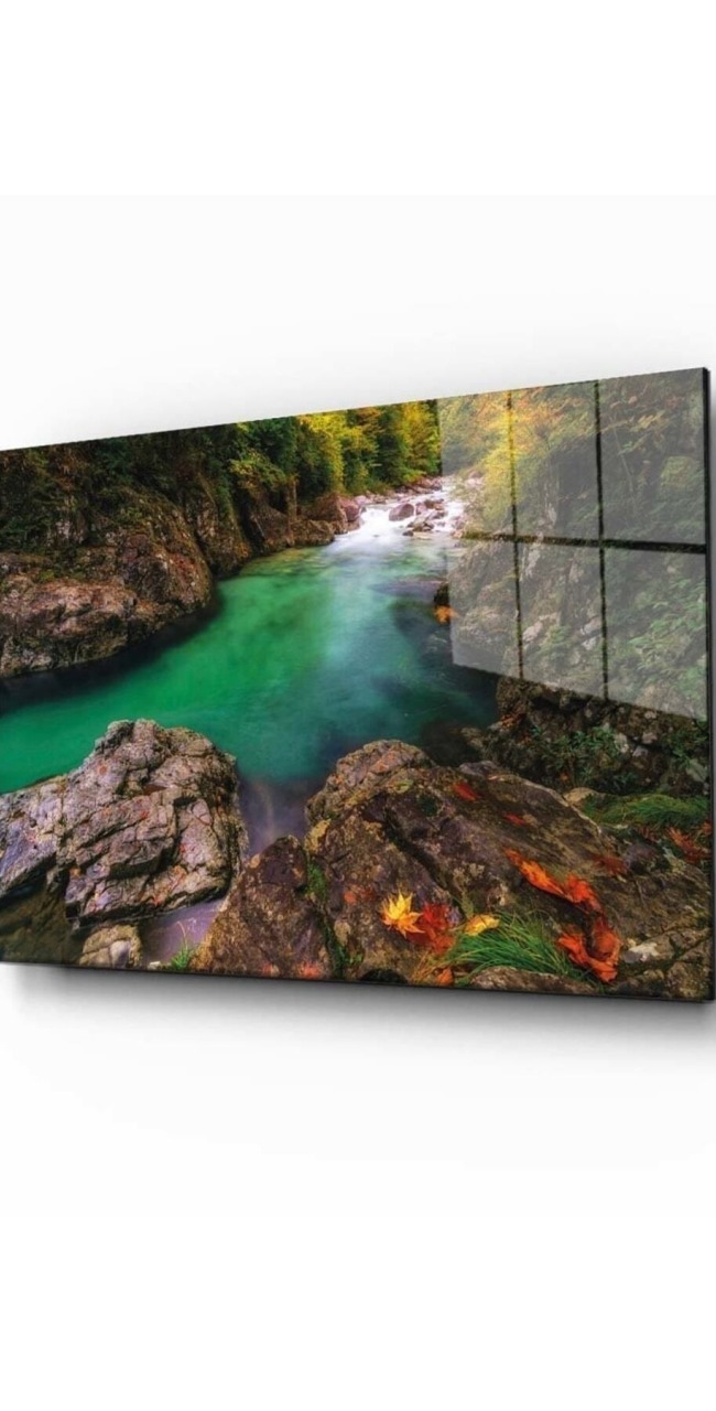 Doğa Manzara Cam Tablo 4mm Dayanıklı Temperli Cam