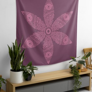 Bohem,Yoga, Meditasyon,Burçlar ve Mandala Temalı,  Duvar Örtüsü 8