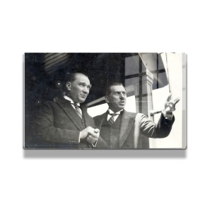 Atatürk Cam Tablo Yatay 400
