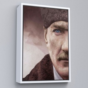 Çerçeveli Mustafa Kemal Atatürk Dekoratif Duvar Tablosu -6166